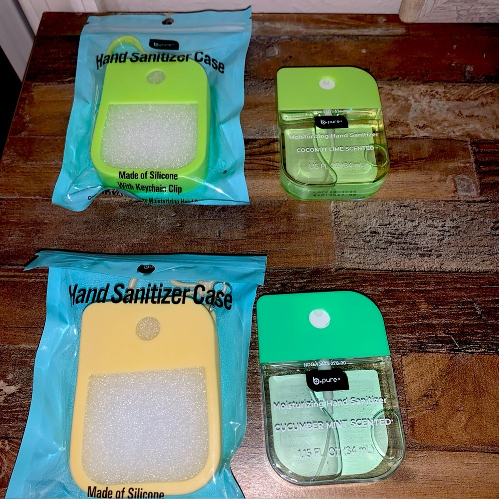Green and Yellow Hand Sanitizer Set